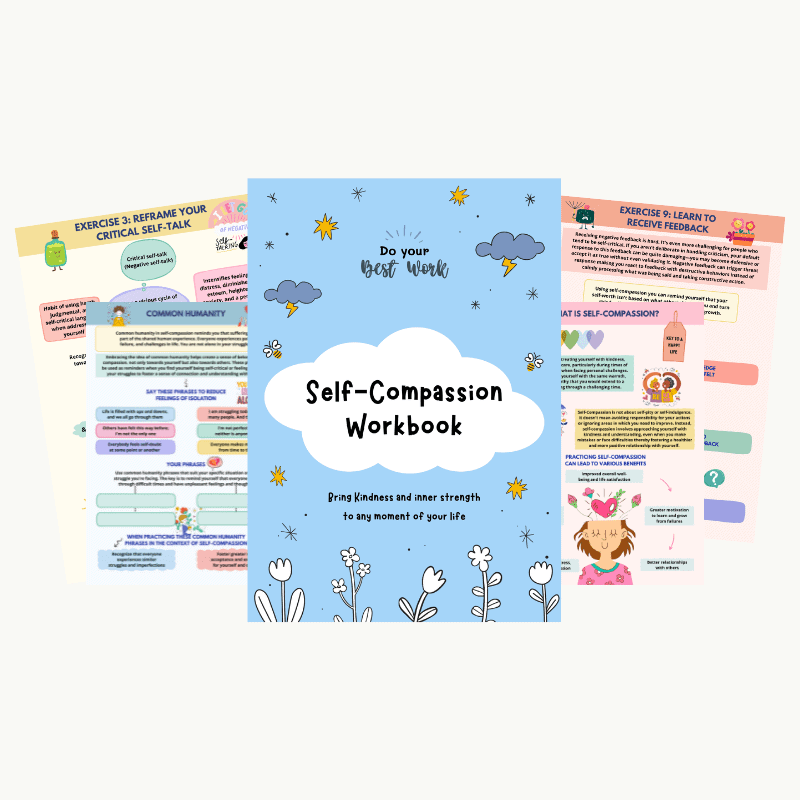 This self-compassion workbook will help you cultivate kindness and strength in the face of difficulty and foster a new, more gentle and loving perspective on your struggles.