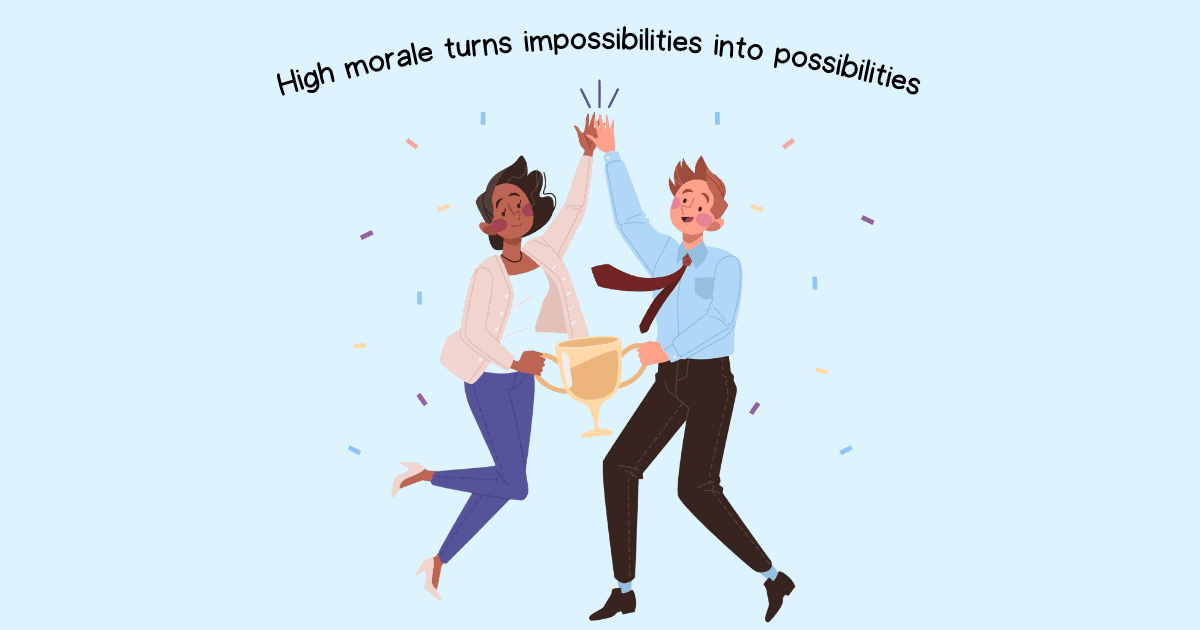 Many things can sap your team’s morale at work. Instead of blaming your team for not achieving the targets or berating them for wasting their potential, work on fixing their morale and everything else will fall into place. Here are the five practices to keep your team's morale high.