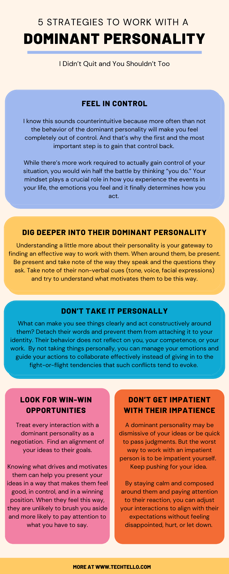How to work with a dominant personality in your office