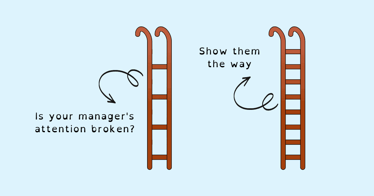 Is your manager not paying attention to your work? Use this 3-step framework to break your manager’s default pattern so that they start paying attention to the things you need.