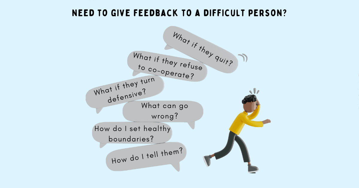 Letting difficult people have it their way for too long can cause damage beyond repair. Delivering feedback to difficult people is ineffective if it does not land right—they refuse to accept, become defensive and may even turn bitter which only makes working with them even harder. Apply the right strategies by embracing the difficult task of giving feedback to these difficult people. #toxicpeople #difficultpeople #toxicperson #toxicass #toxicity #givefeedback #constructivecriticism #honestfeedback #badbehavior #management #communication #leadership #teamgrowth #collaboration