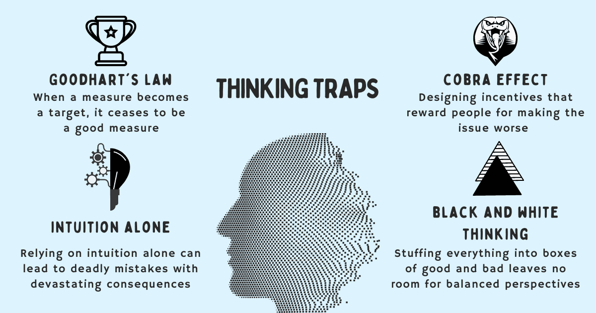 Making good decisions isn’t just about making the right choices, it’s also about being able to recognize and eliminate bad ones. Here are the other 4 thinking traps that add to leadership ineffectiveness. #effectiveleadership #cognitivebias #psychology #cognition #implicitbias #decisionmaking #thoughtleaders #entrepreneurship #makingdecisions #bias #leadership #mentalmodels #thinkingtraps