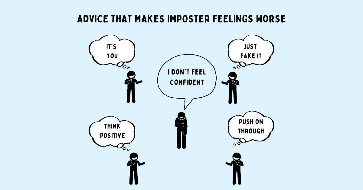 As important as it is to apply the right strategies to manage your imposter syndrome, equally important is to know what constitutes bad advice. Knowing what isn’t helpful will not only save you time, it will prevent you from applying advice that can amplify your feelings of uncertainty and self-doubt. #impostersyndrome #selfdoubt #limitingbeliefs #growthmindset #successatwork #unconsciousbias #ownyourgreatness #womeninbusiness #badadvice #lifelessons #productivity #mentalhealth